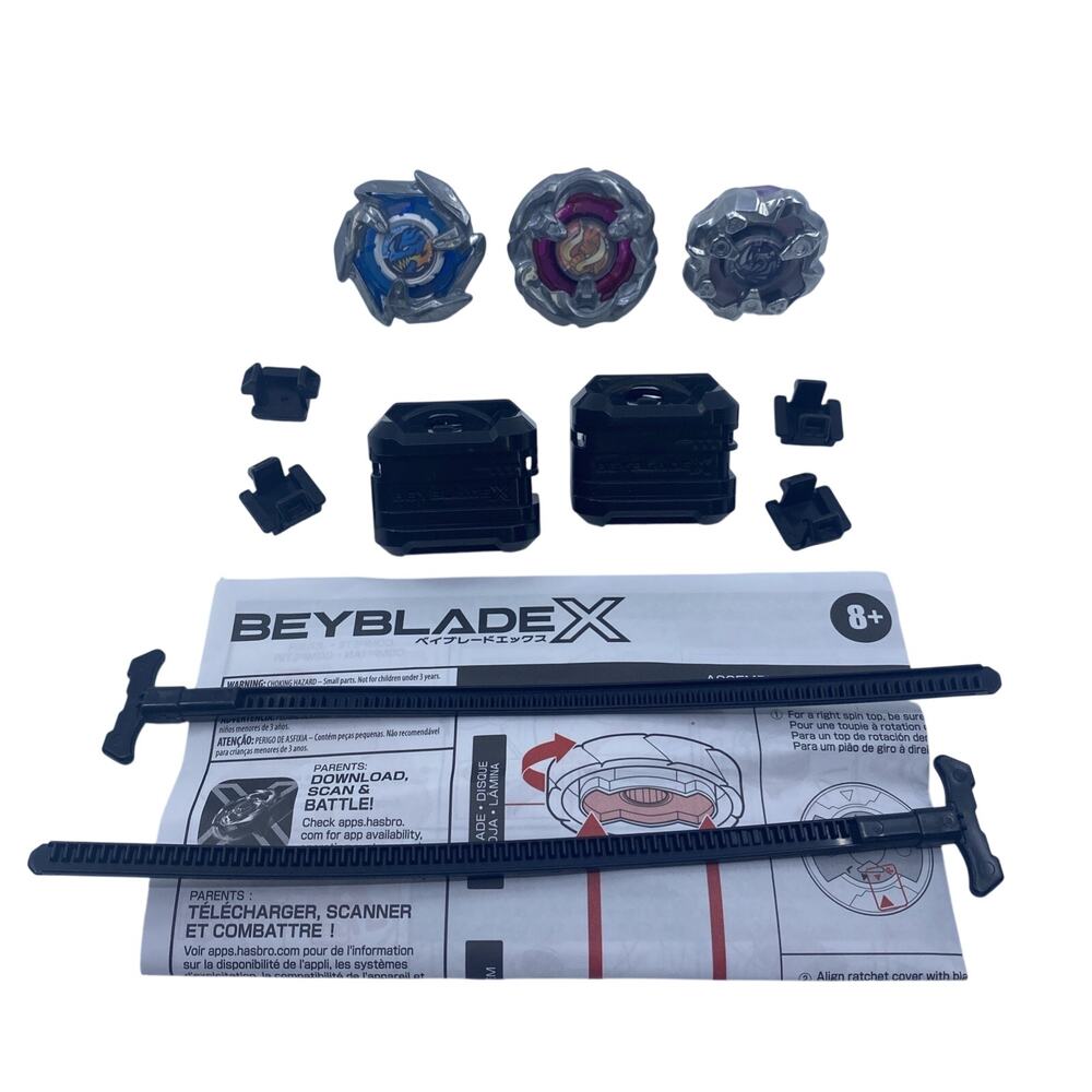 Hasbro Beyblade X Xtreme Battle Set X-Celerator Rail CIB + Rhino Horn Dagger - Picture 8 of 14